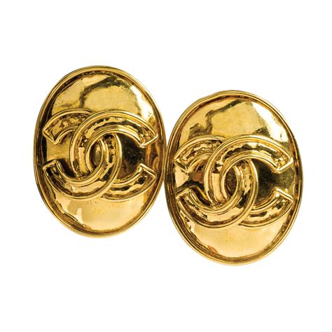 famous chanel logo earrings replica|small chanel inspired earrings.